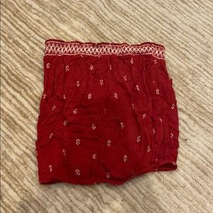 Free People Red tube top elastic